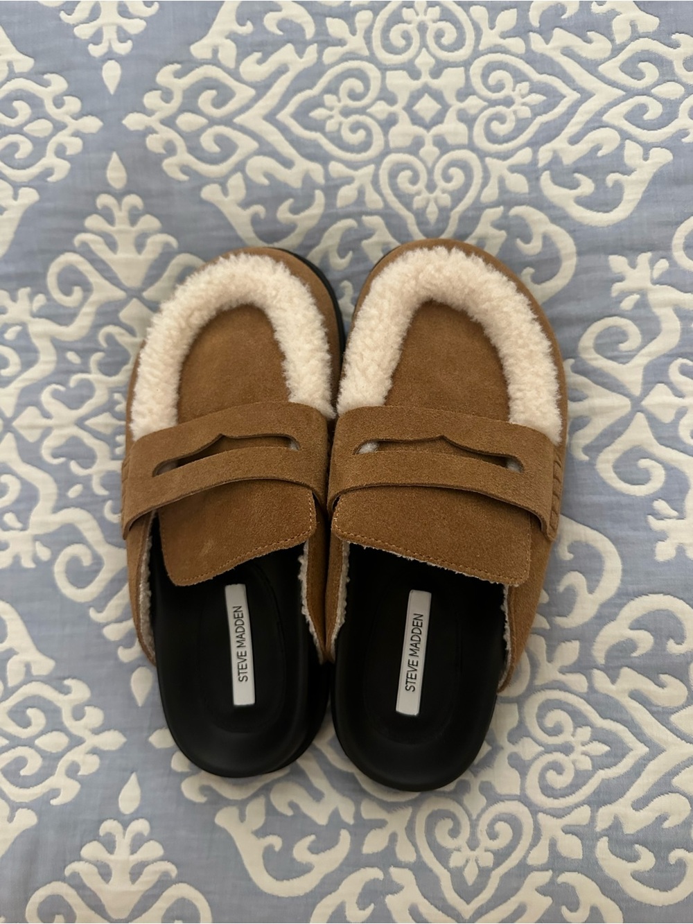 Steve Madden Tomlin Faux Fur Trim Mule
